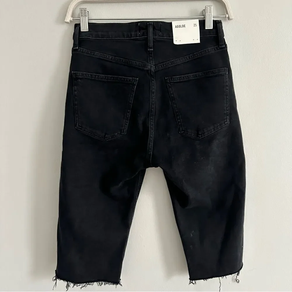 AGOLDE Carrie Long Length Slim Shorts sz 25